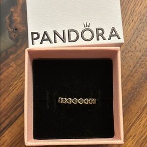 Pandora Silver Ring Modern Minimalist Design